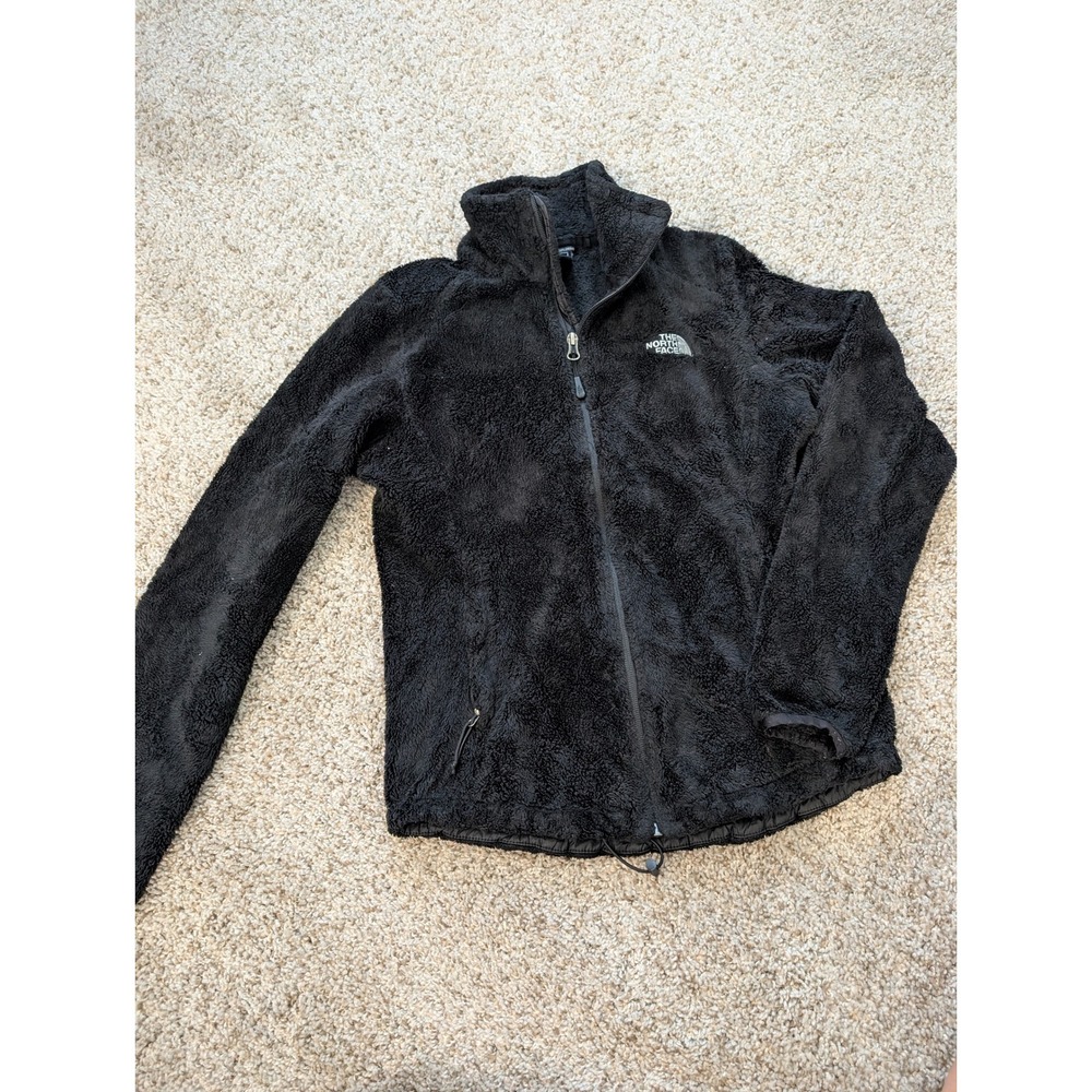 The‎ North Face Osito Full Zip Fleece Jacket Black Womens XS Fuzzy High Pile